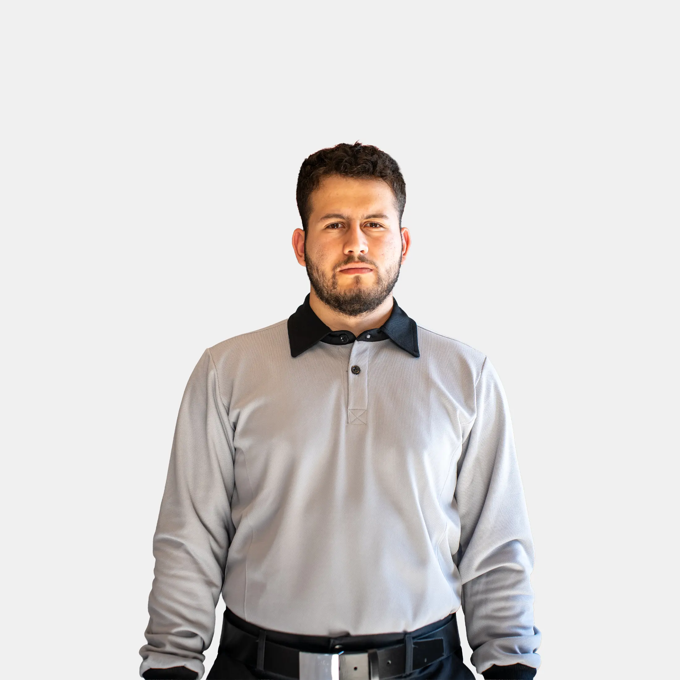 Güvenlik Danışma Uzun Kollu Gri Tişört